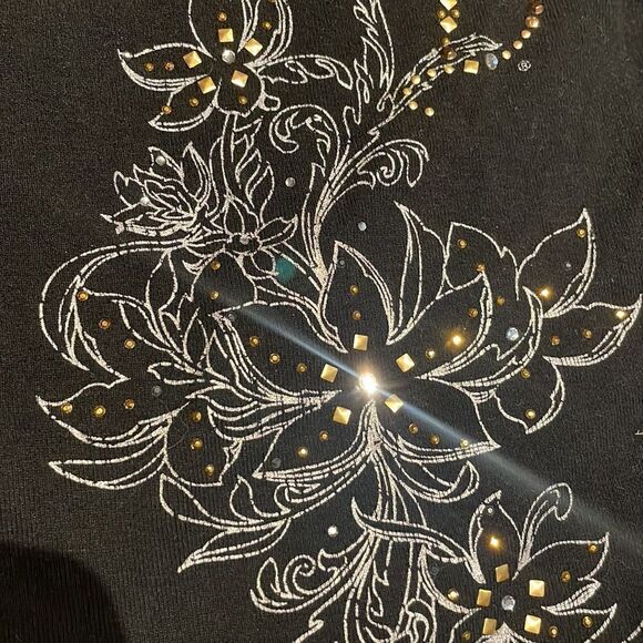 Harley Davidson floral embellished tank - Picture 6 of 8